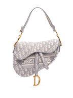 Christian Dior Oblique Embroidered Saddle Bag – Iconic Parisian Elegance Glammy