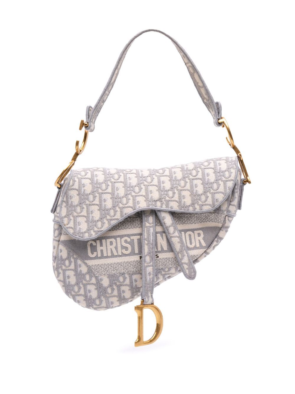 Christian Dior Oblique Embroidered Saddle Bag – Iconic Parisian Elegance Glammy