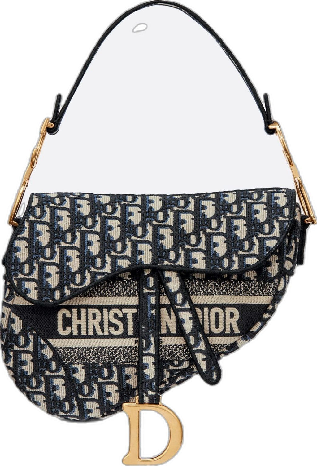 Christian Dior Oblique Embroidered Saddle Bag – Iconic Parisian Elegance Glammy